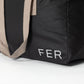 Bolsa MyBigBag Bolsa MyBigBag Negra y asas piedra (cremallera piedra)