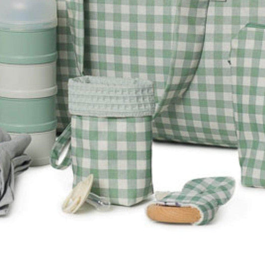 Bolsa para chupetes Reversible Verde Empolvado