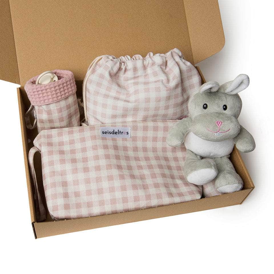 Kit Supervivencia Básico Guardería # 7 (Rosa Empolvado) Regalos recién nacidos kit básico guardería rosa empolvado