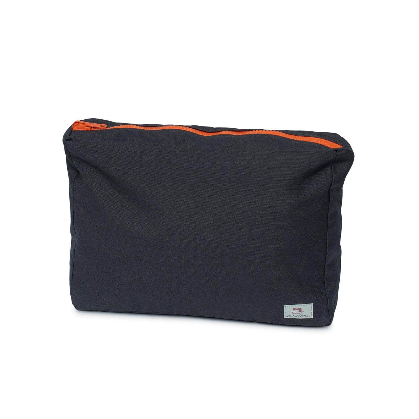 neceser MybigBag Neceser MyBigBag Reversible Azul Petrol / Gris Marengo (cremallera naranja)