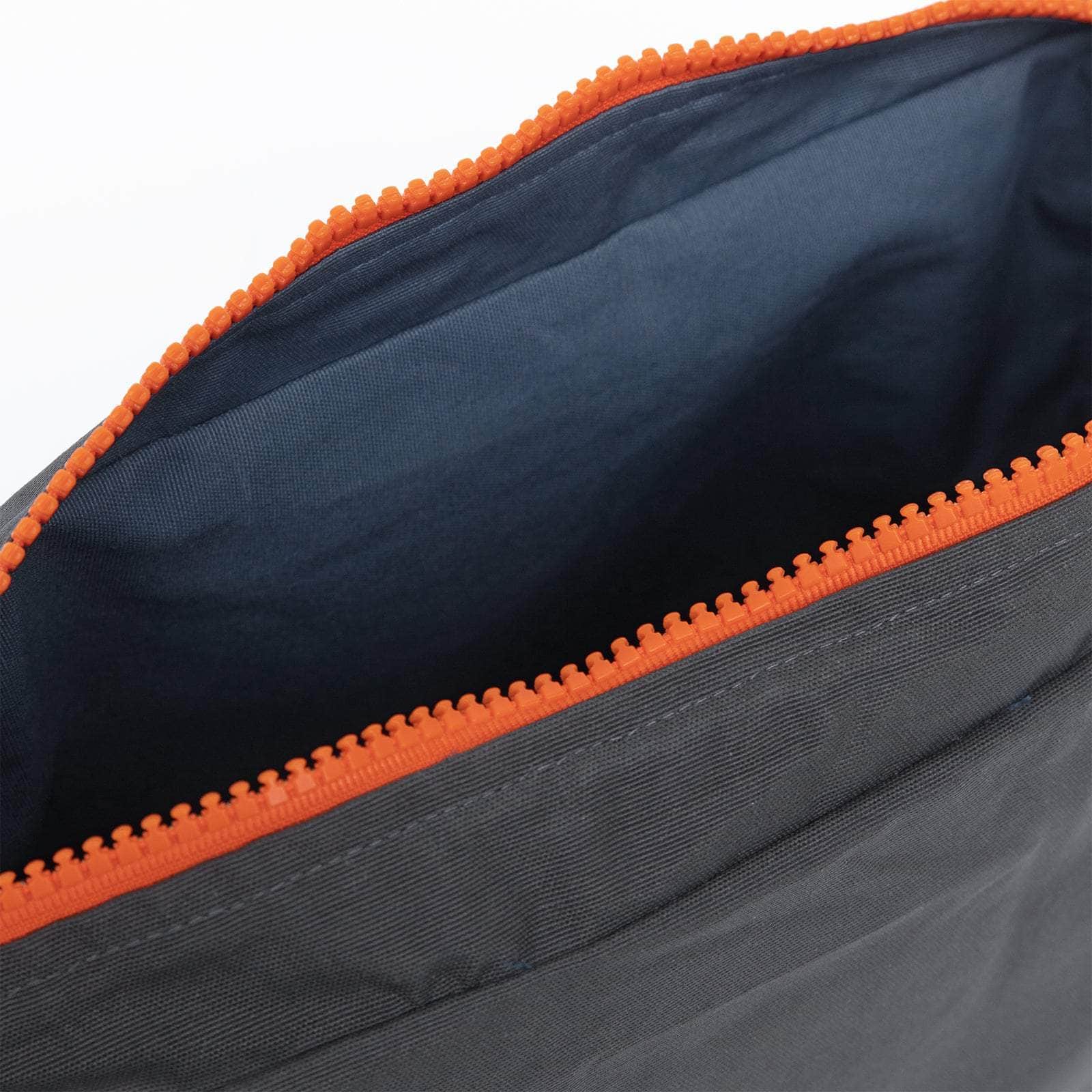 neceser MybigBag Neceser MyBigBag Reversible Azul Petrol / Gris Marengo (cremallera naranja)