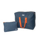 Pack Bolsa MyBigBag Azul Petrol con asas naranjas y Neceser Reversible (cremallera naranja)