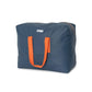 Pack Bolsa MyBigBag Azul Petrol con asas naranjas y Neceser Reversible (cremallera naranja)